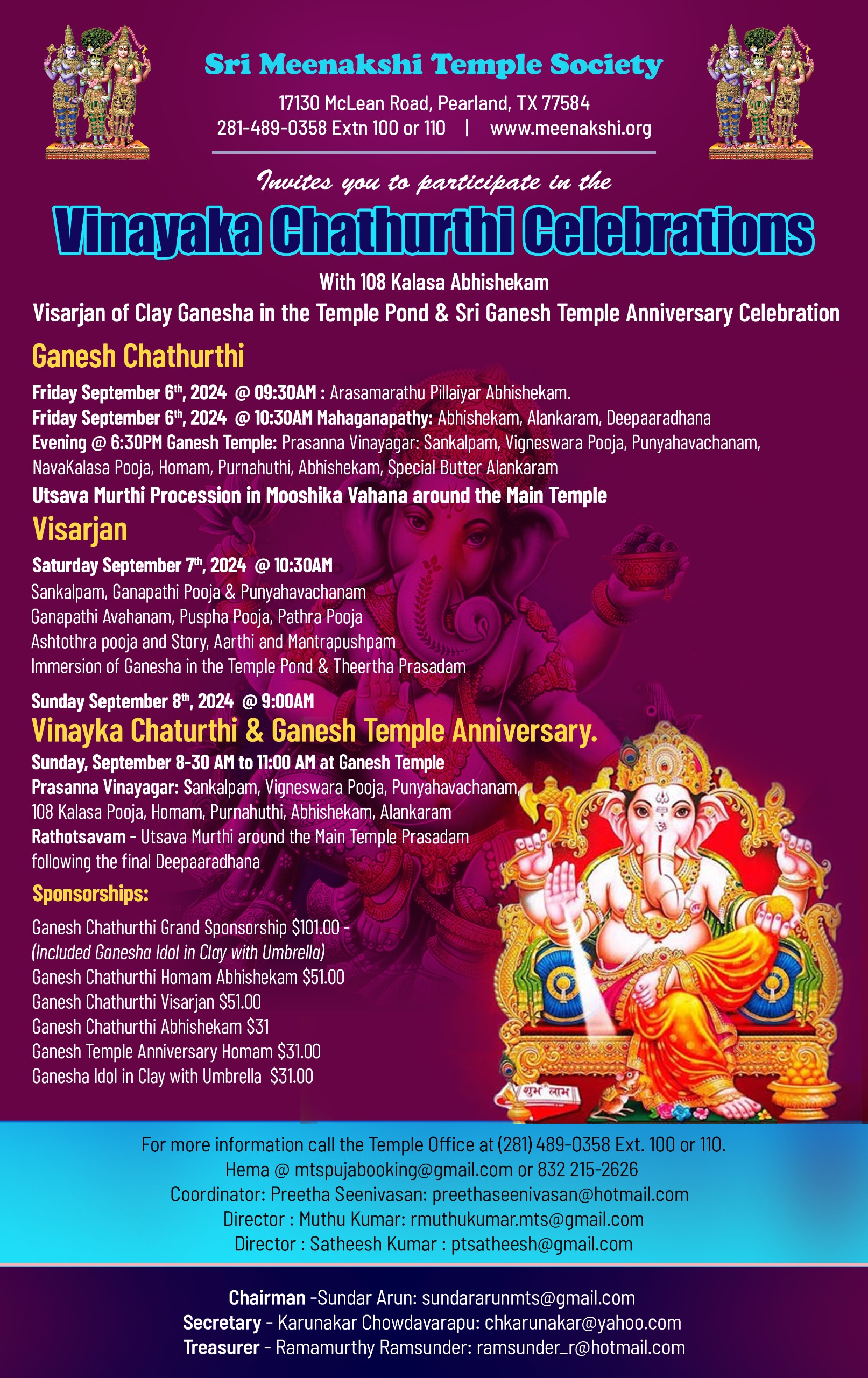 Ganesh Chathurthi Celebration
